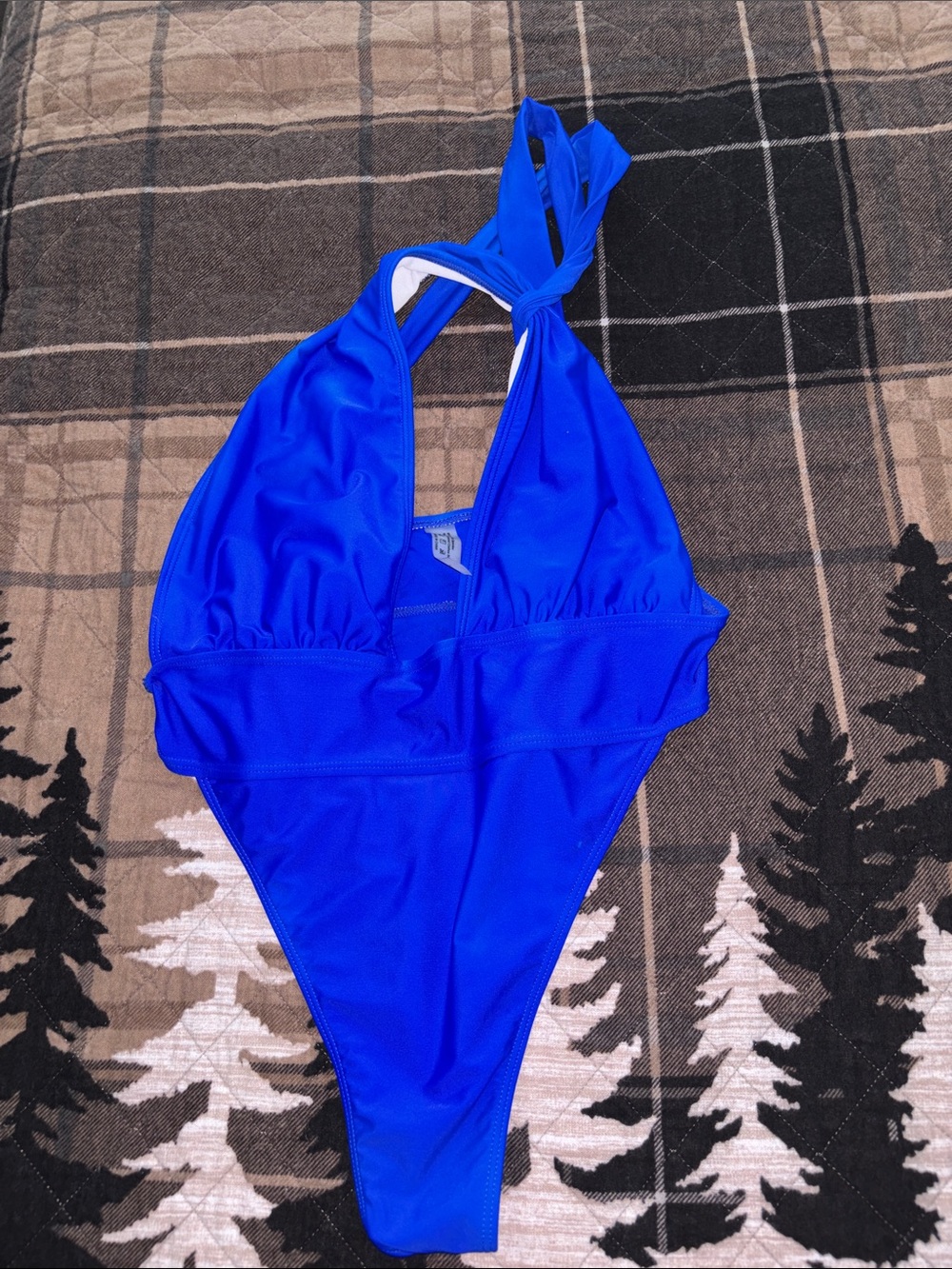 Women’s Royal Blue Cutout One-Piece Swimsuit SHEIN brand - Picture 2 of 3